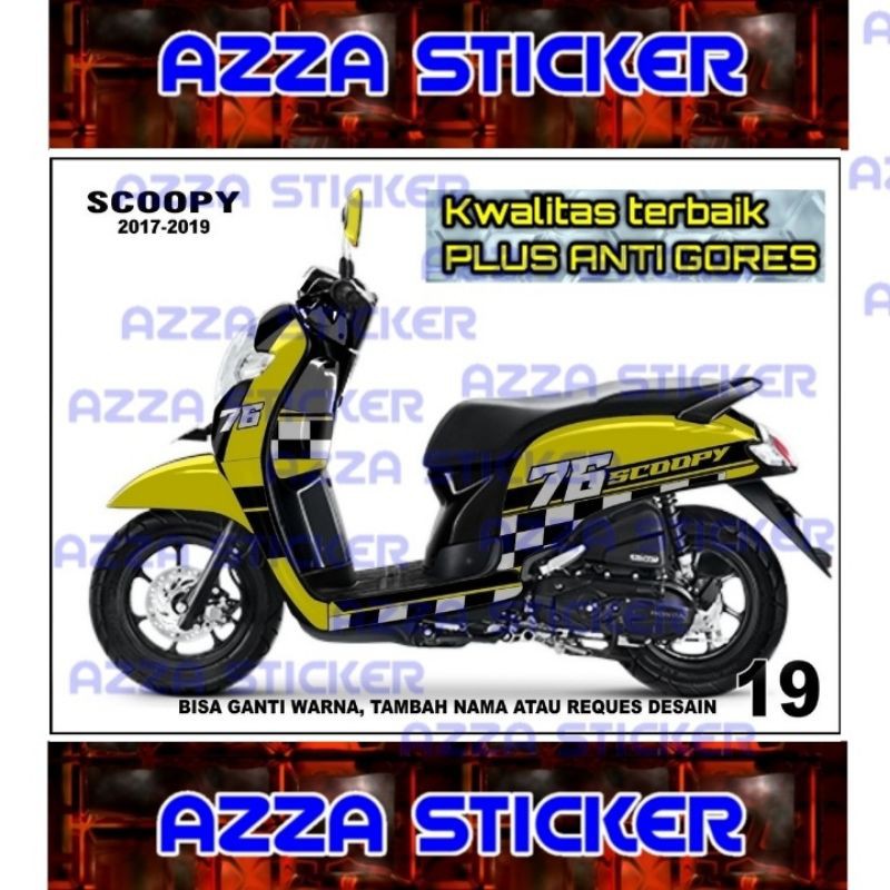 Sticker decal Scoopy 2019 Full Body decal Scoopy 2019 Full body 19