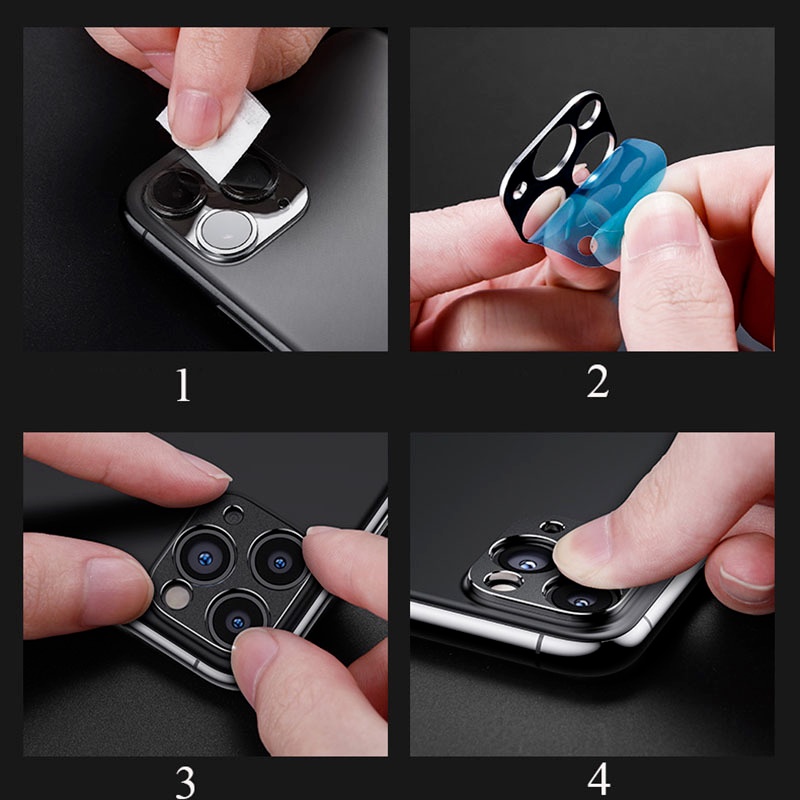 Pelindung Lensa Kamera Bahan Aluminum Alloy Anti Gores Untuk Xiaomi 12 / 12X / 12 Pro