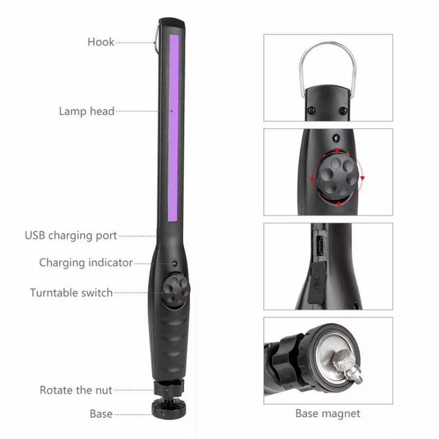 UVC Sterilizer Stick Portable Lampu UV-C Ultraviolet Antivirus Bakteri