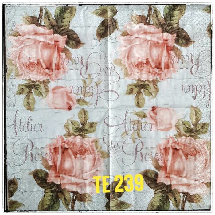 Tisu eropah ukuran 33x33 cm 1 pack= 20 pcs tidak campur motif 054