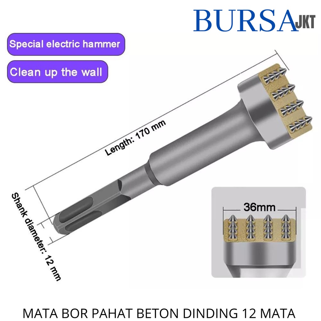 MATA BOR BOBOK BETON SDS PLUS 12 MATA