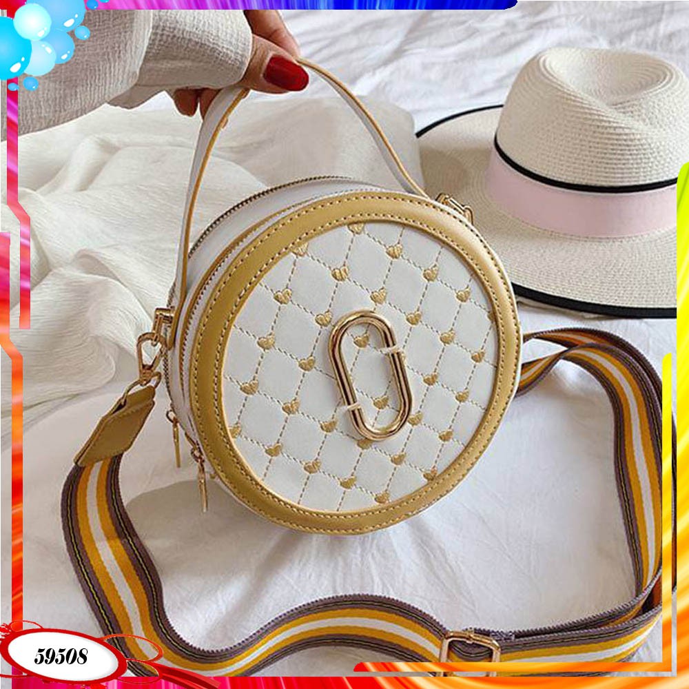 VC89508 1KG BISA 2TAS TAS SELEMPANG BULAT MOTIF RUBIC BY TAS BATAM OFFICIAL SHOP TAS BATAM IMPORT