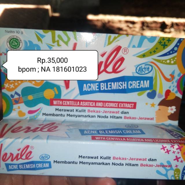 VERILE ACNE penghilang jerawat&bekas flek hitam