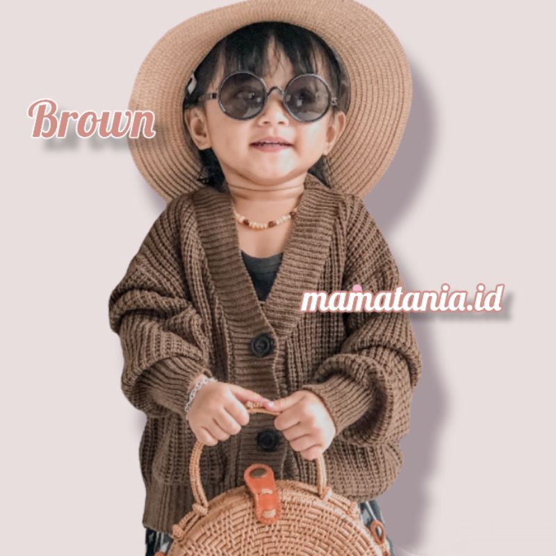 Cardigan Rajut Anak Perempuan 2-5 tahun / Sweater Rajut Cardigan Anak Premium