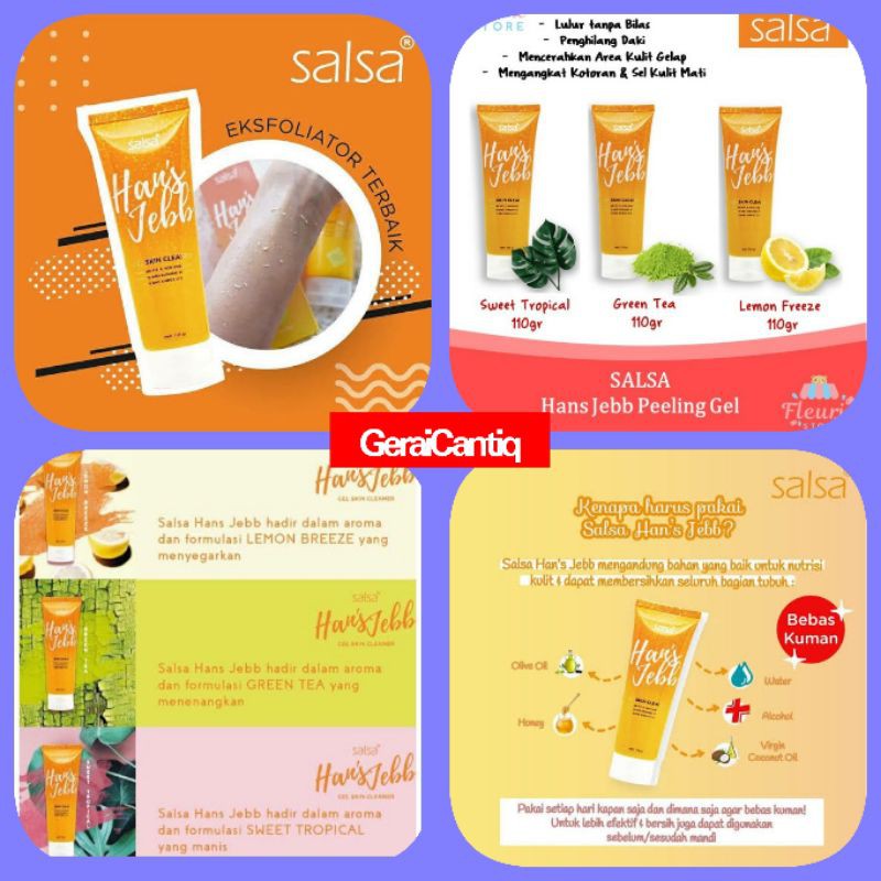 SALSA HANSJEBB HANS JEBB PEELING GEL PERONTOK DAKI PEMUTIH BADAN PALING AMPUH