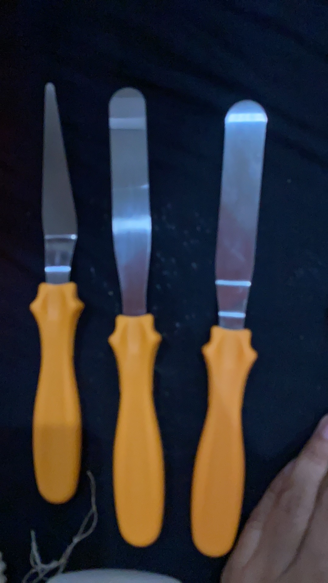 Sc 3pcs / Set Spatula Scraper Krim Kue Bahan Stainless Steel