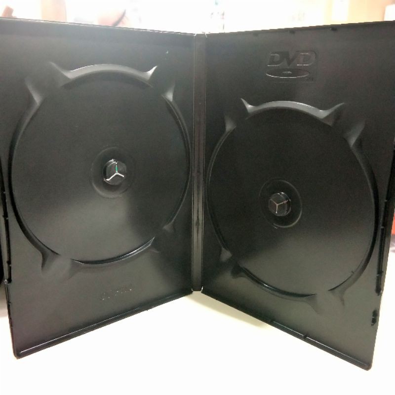 DVD Box GT PRO double hitam 9mm DVD / CD Case Black Tempat CD / Kaset