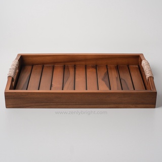 Nampan Kayu Persegi Panjang Lengkung Atas | Nampan Kopi | wooden tray