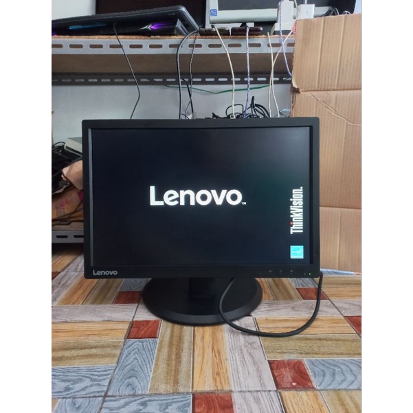 Monitor LED Lenovo 20 inci E2054A Layar IPScocok untuk Monitor kasir atau cctv