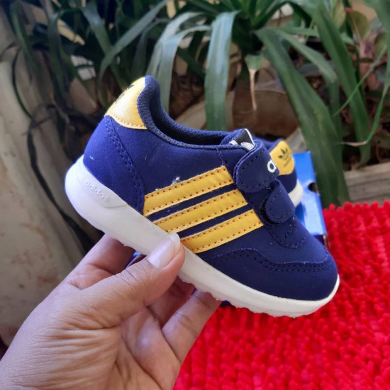 Sepatu Anak Adidas Cloutfoum Size 21 - 32 Biru Import