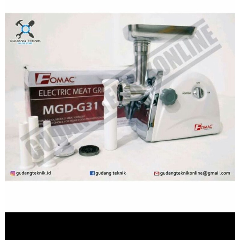Mesin Giling Daging Fomac MGD G31 / Penggiling Daging Elektrik Fomac MGDG31 murah dan berkualitas