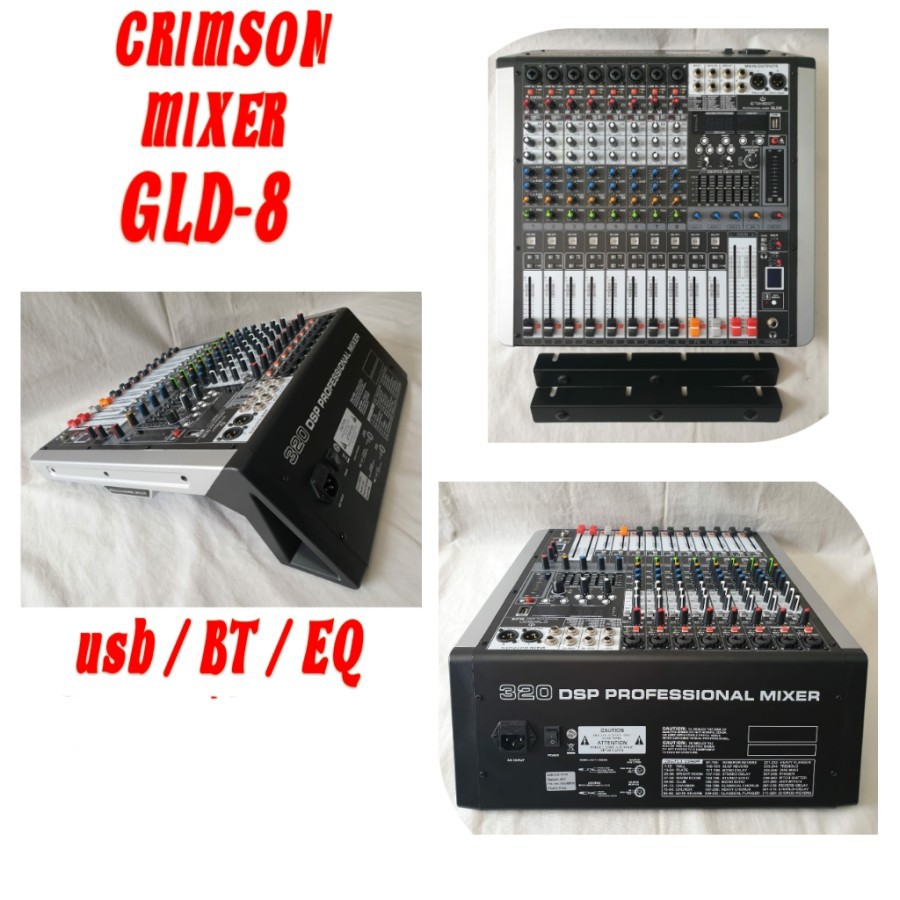 MIXER AUDIO CRIMSON GLD-8 / GLD8 8 CHANNEL USB BLUETOOTH