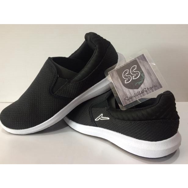 [KODE Q7879] Sepatu Slop Slip On Pria Keren Bagus Flynn Ando Hitam Putih Tanpa Tali