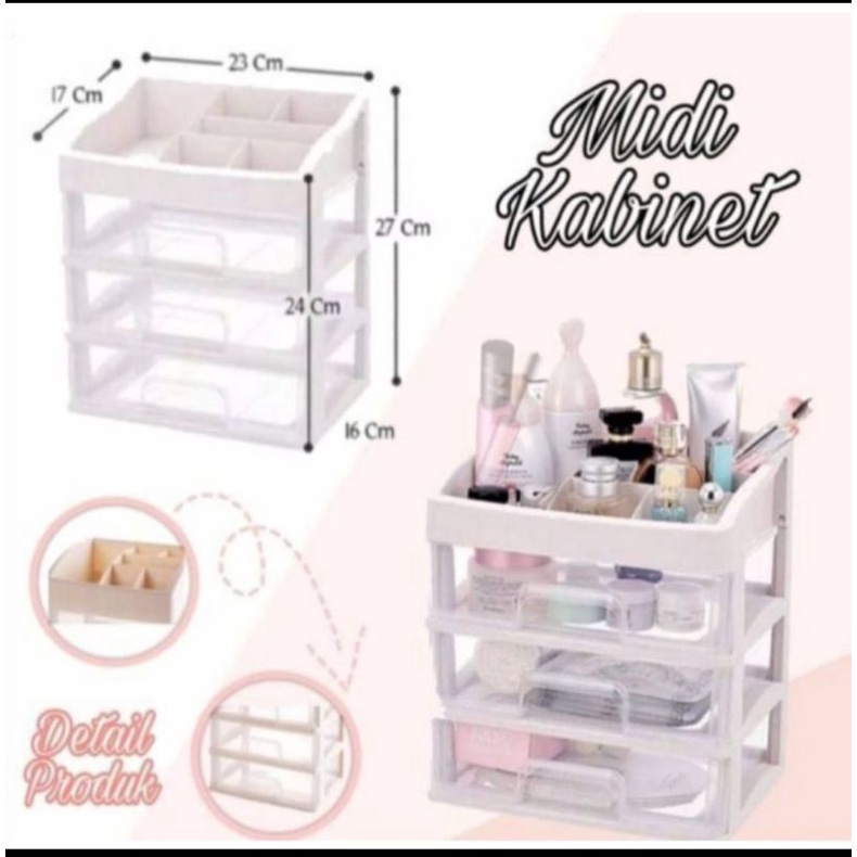 Rak Susun Kosmetik Make Up Organizer Storage Box Serbaguna