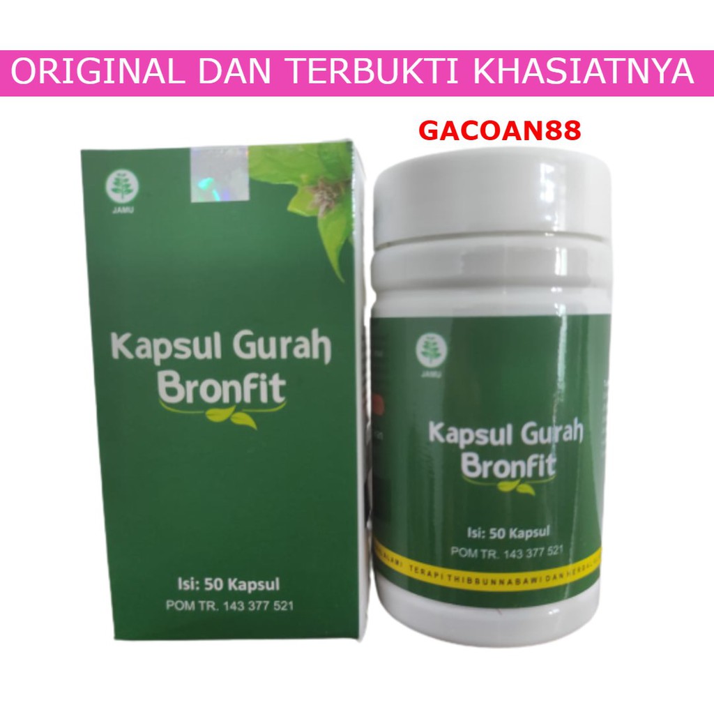 KAPSUL GURAH BRONFIT ASLI ORIGINAL