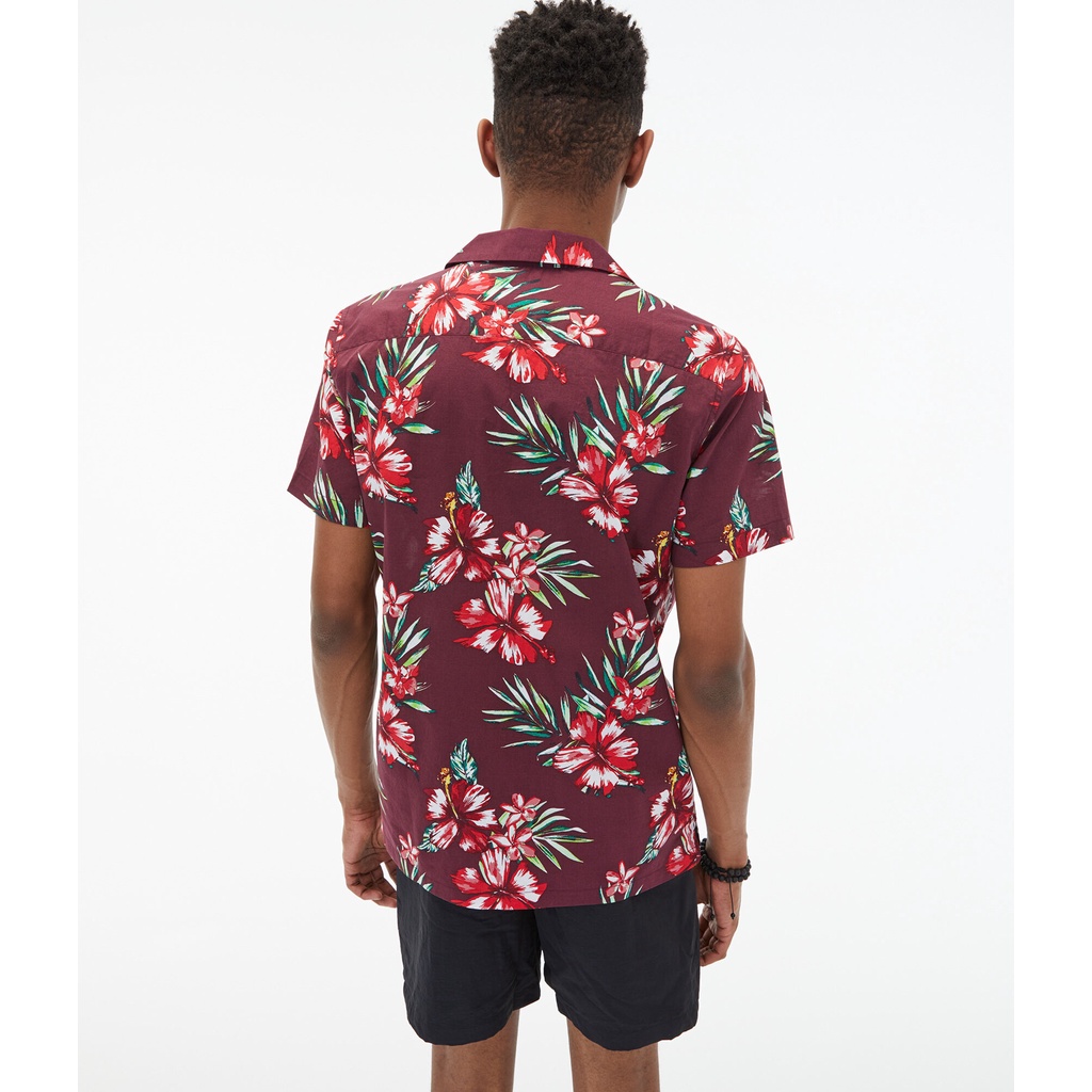 AEROPOSTALE Kemeja Resort Shirt Original Pantai Adem Formal Cotton Pria Floral