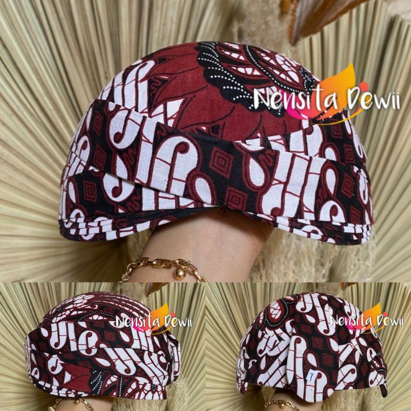 Blangkon Solo Jarik - Parang Garuda Coklat