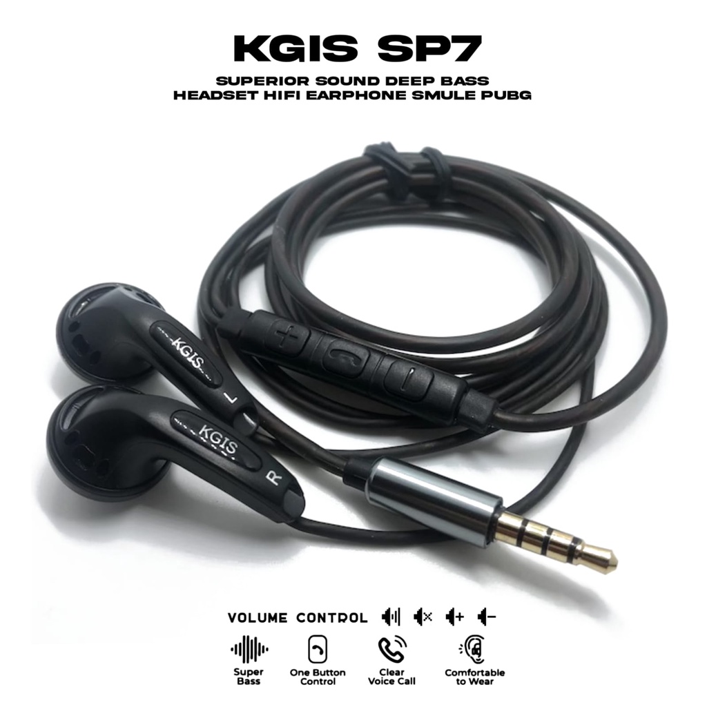 KGIS SP7 Superior Sound Deep Bass Headset HiFi Earphone Smule PUBG