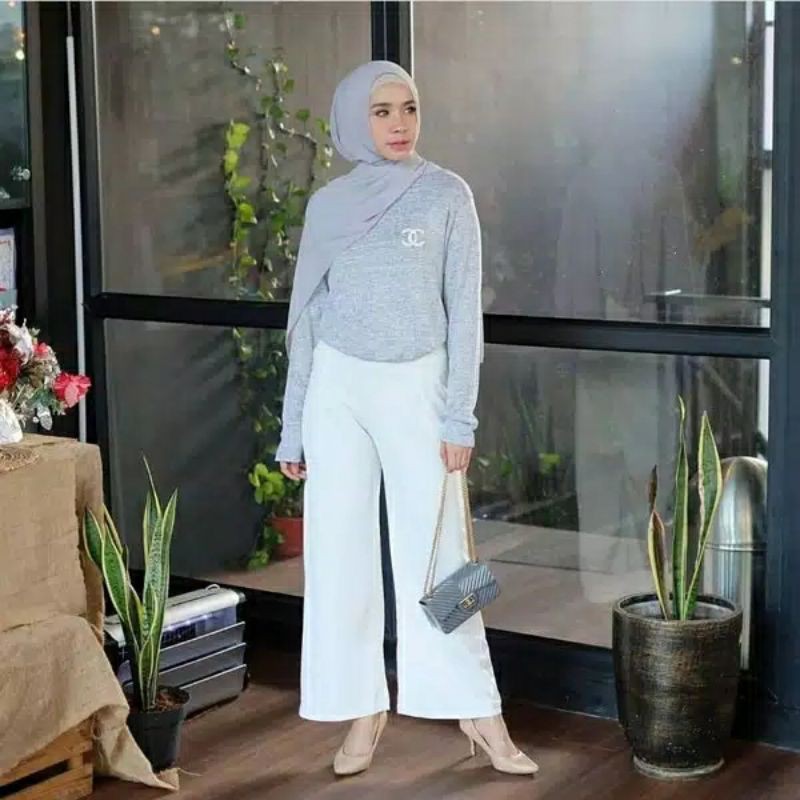 Fourfashion Celana Kulot Skuba