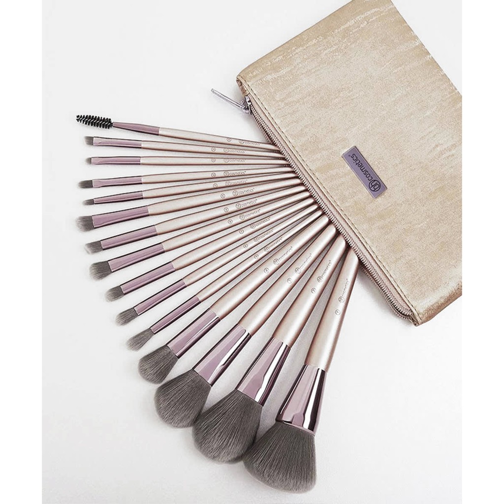 BH Cosmetics Lavish Elegance 15 Pcs Brush Set Bonus Bag