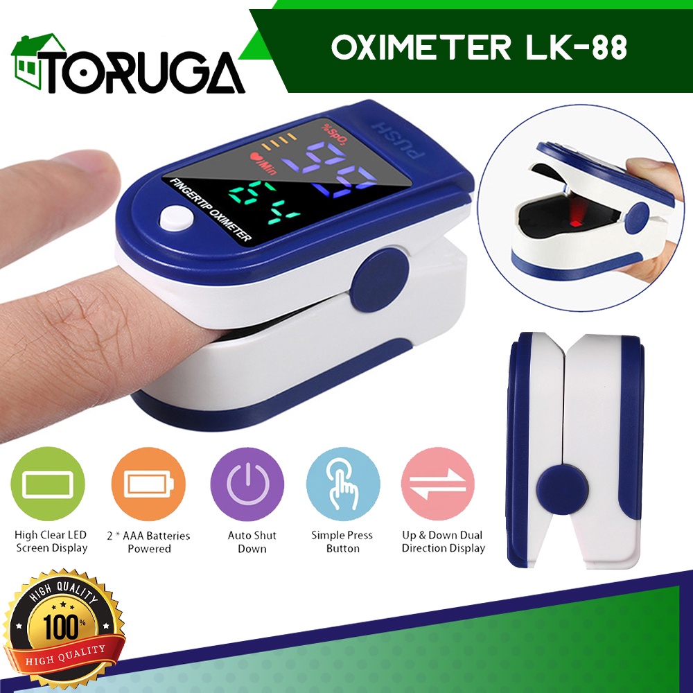 oxymeter pulse pengukur oksigen dalam darah dan detak jantung Oximeter LK88