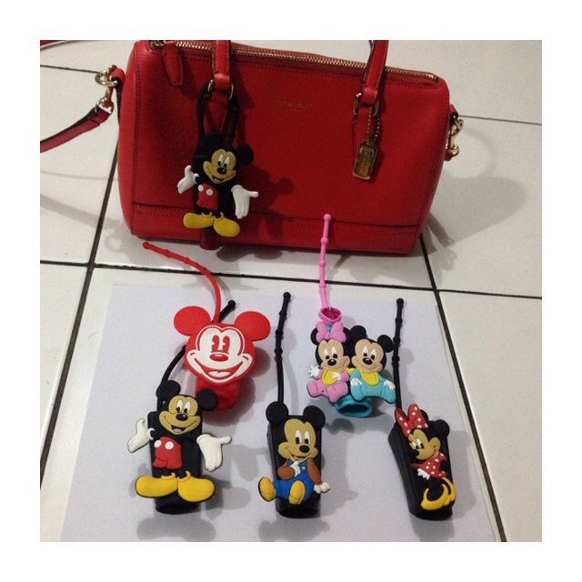 Holder pocketbac bbw / pocketbag / mickey mouse / minnie mouse / disney / gantungan tas