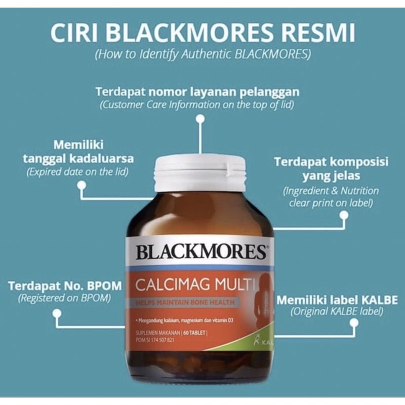 Blackmores calcimag multi isi 30 &amp; 60 tablet ( memelihara kesehatan tulang )