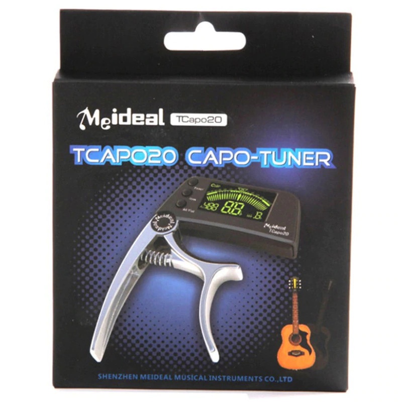 Meideal Capo Gitar Aluminium with Tuner - TCapo20 - Silver