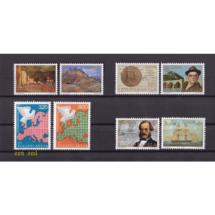 

0330 Perangko Yugoslavia Tema Europa Stamps Komplit set 2v Mnh