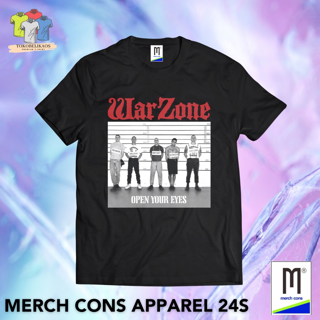 HM248 | KAOS BAND WARZONE TAG MERCHCONS APPAREL | SIZE LUAR