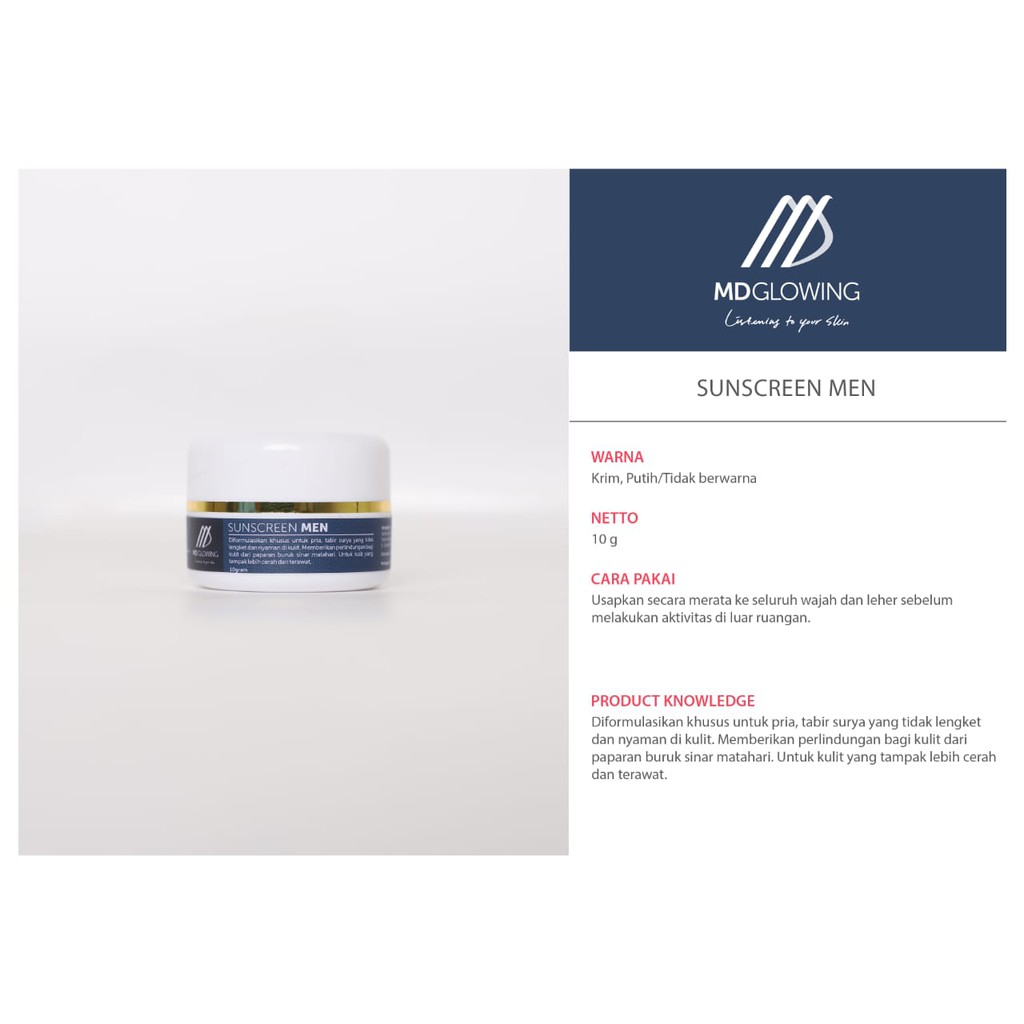 Sunscreen Men By MD Glowing MDGlowing Skin