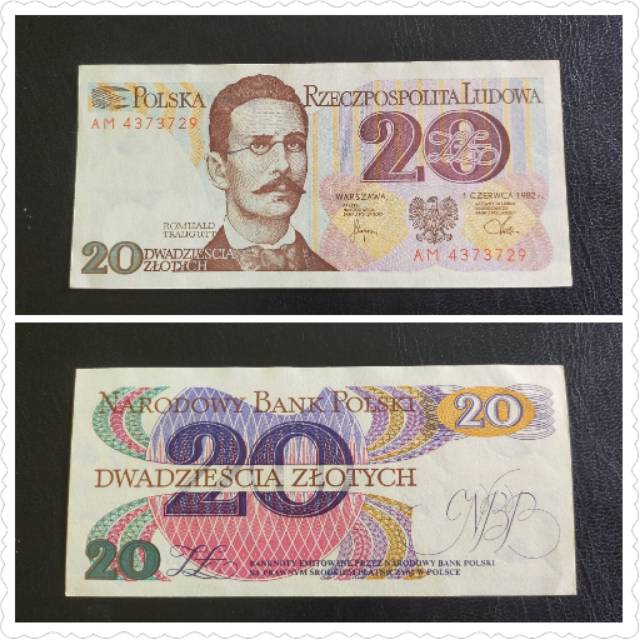 Uang Lama Luar Negeri Poland 20 Zlotych 1982