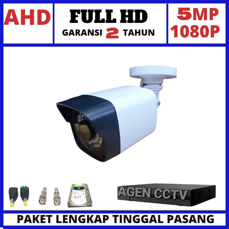 PAKET CCTV 4 CHANNEL 1 KAMERA 5MP FULL HD 1080P IR SONY