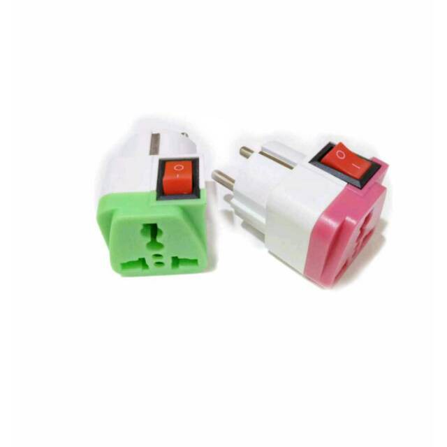 Steker Onepro SNI Swith Over steker 2 Universal SNI oversteker colokan HP serbaguna US UK TO EU PLUG