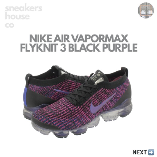 vapormax flyknit 3 black purple