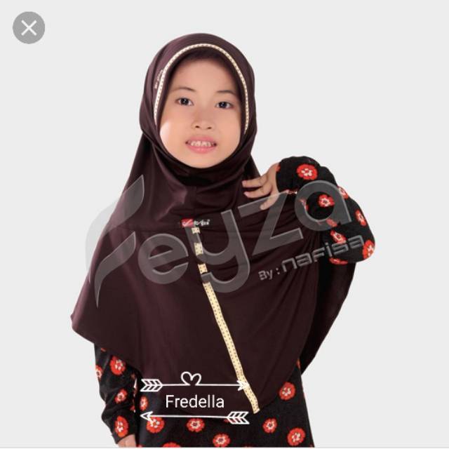 JILBAB hijab instan ANAK FEYZA FREDELLA lucu