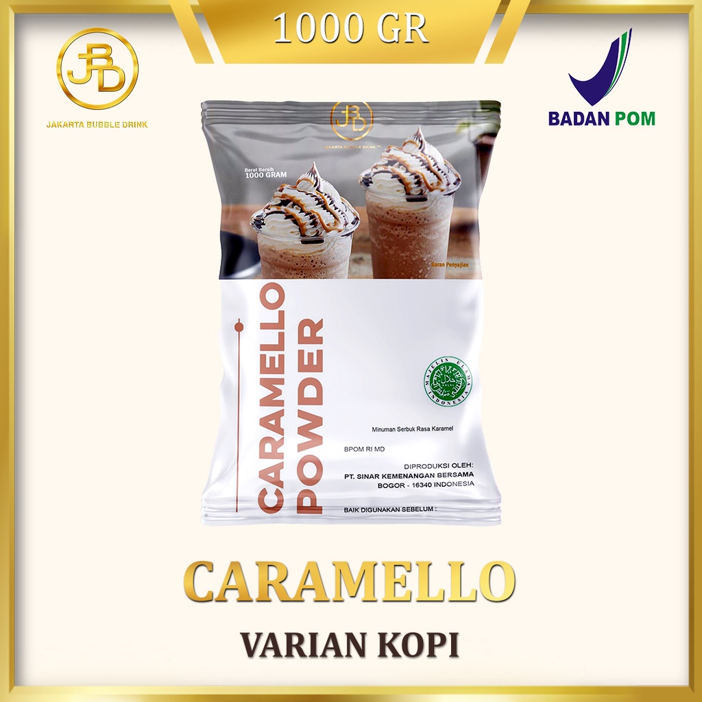 

Bubuk Minuman CARAMELLO Powder 1 KG -JBD | HALAL jbd