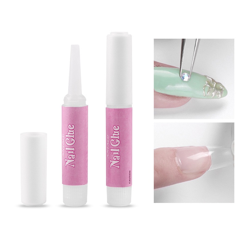 Nail Glue Lem Kuku Palsu  Perekat Bening Tahan Lama/Lem kupal/Lem rhinestone/lem nail arts