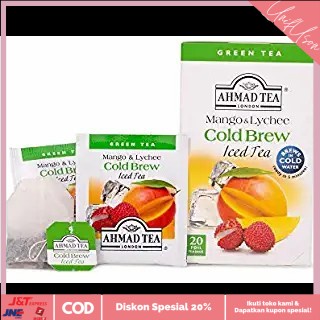 

⭐COD⭐ AHMAD TEA Mango & Lychee Cold Brew Iced Tea 20 bags