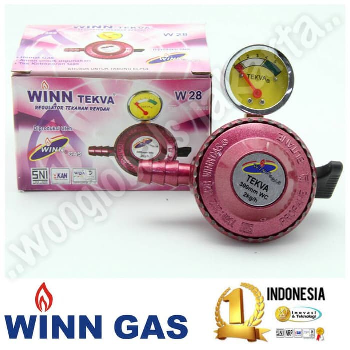 REGULATOR KOMPOR WINN GAS METER TEKVA W.28 ORI SNI