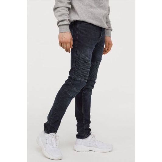 Minioutlet Next men biker denim jogger big size pants celana jeans pria wanita