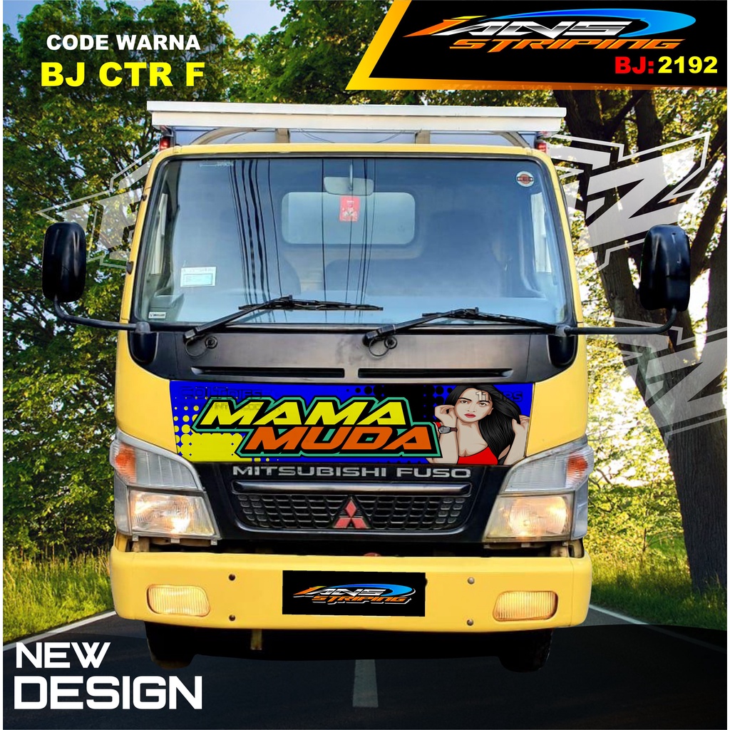 STICKER VARIASI KAP DEPAN TRUK FUSO / STIKER KABIN TRUK RAGASA,UMPLUNG / STIKER KAP CUP DEPAN TRUK DINA,FUSO