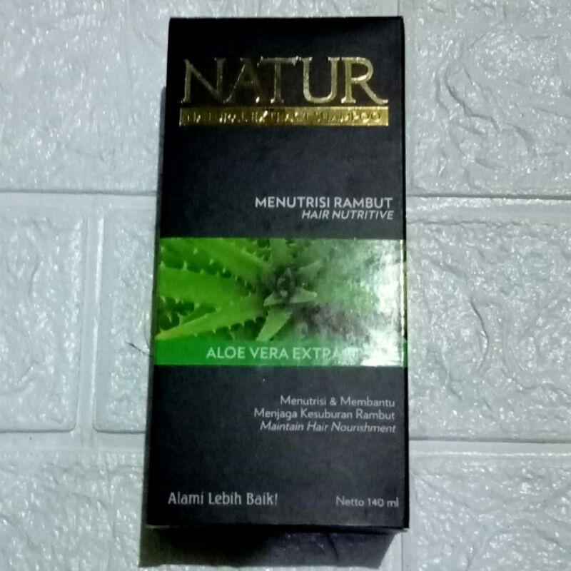 SHAMPO NATUR ALOE VERA/LIDAH BUAYA/GINGSENG 125ML-140ML ORIGINAL PRODUCT 100%