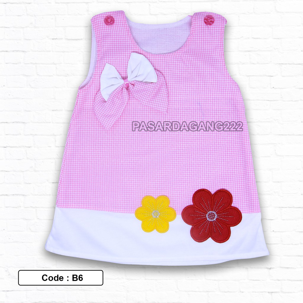 DRESS ANAK FLOWER KODE B6