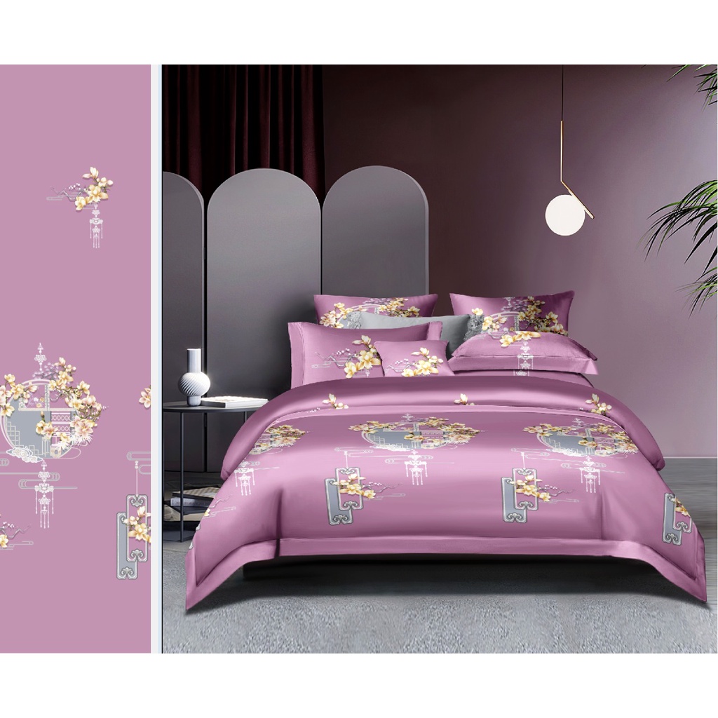 Kain Sprei Katun Jepang Lilac