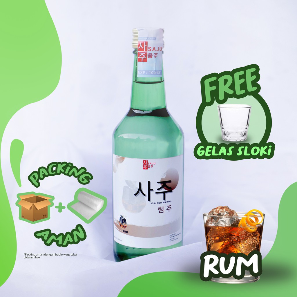 SAJU GRAPE - SOJU NON ALKOHOL | SOJU VARIAN RASA HALAL 100% | FREE GELAS SLOKI