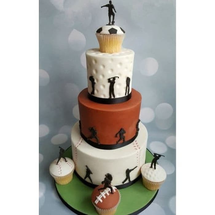 3D Silicone Mold Fondant Cake Decoration - Football Player