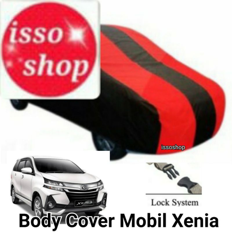 Body Cover Sarung Mobil Xenia Hitam Merah Sarung Mobil/Body Cover Sarung Mobil/Cover Sarung Mobil/Se