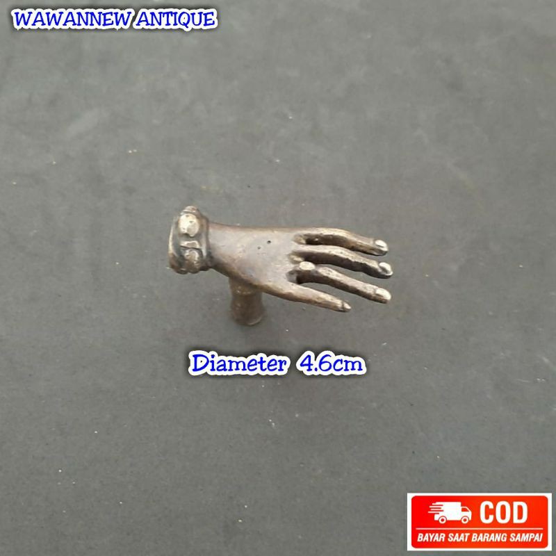 Knop / Tarikan Laci Lemari Pintu Rumah Kuningan Antik Murah 4.6cm