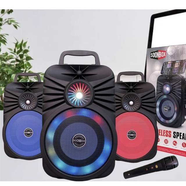 speaker bluetooth soonbox bigbas free mic karaoke speaker portabel termurah